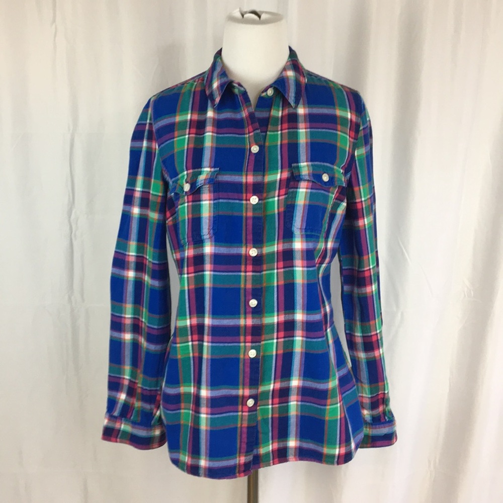 Old Navy plaid flannel shirt size M
